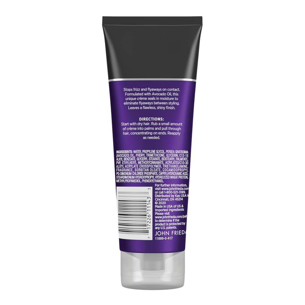 Back of Pack 4OZ - Frizz Ease Secret Weapon Touch-Up Creme.
