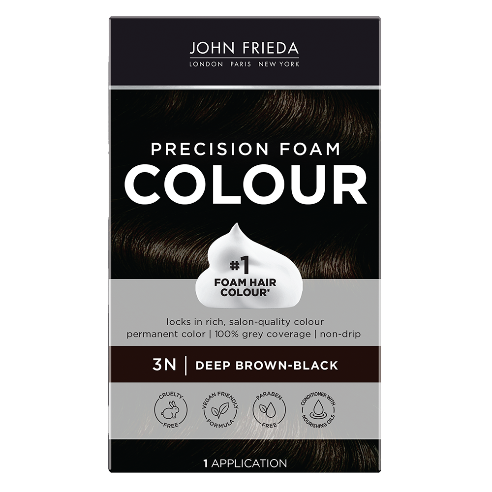 Precision Foam Hair Color — Deep Brown-Black | John Frieda