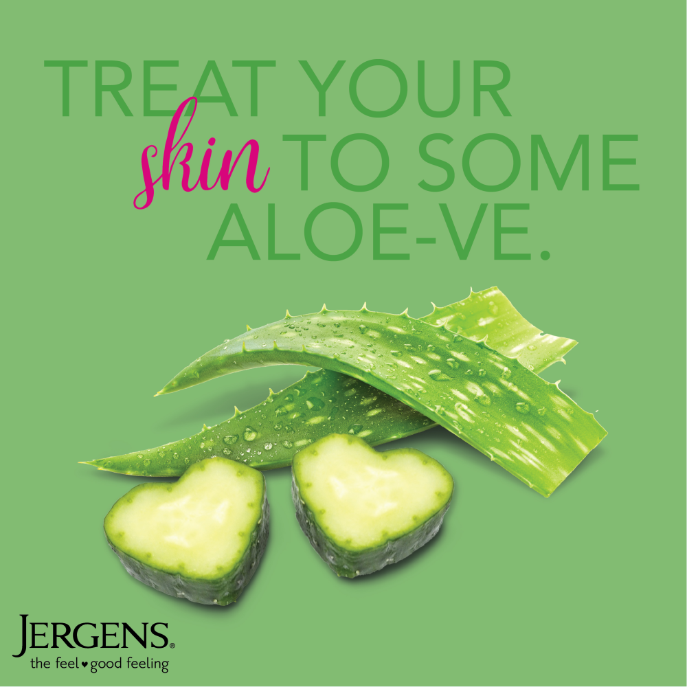 Treat your skin to some aloe-ve.