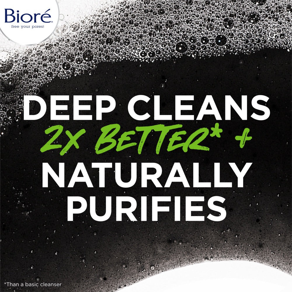 Deep cleans 2x better* plus naturally purifies. *Than a basic cleanser.