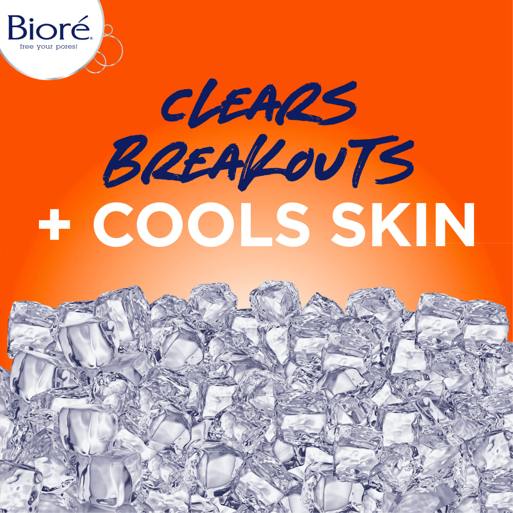 Clears breakouts and cools skin.
