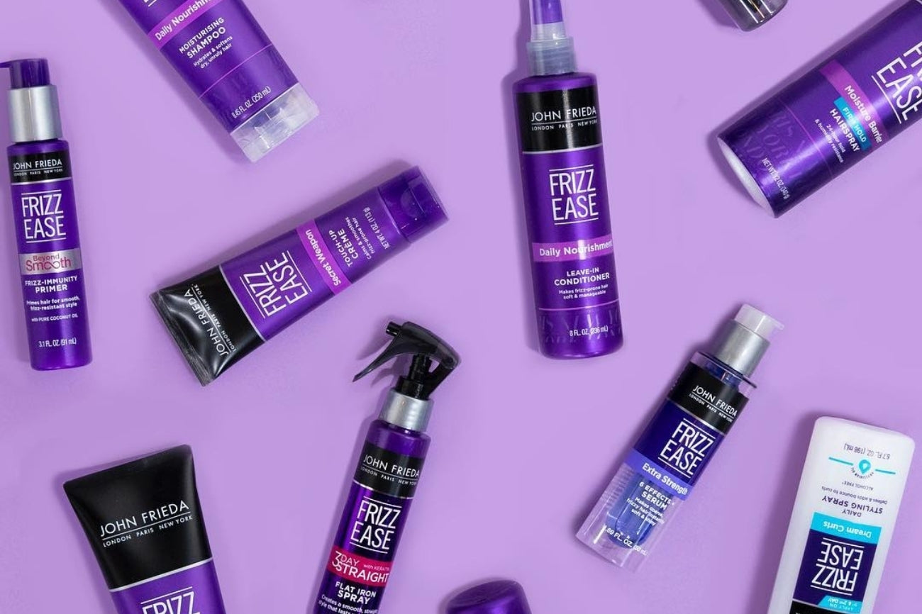 Frizz Ease and Frizz Ease Dream Curls products for curly, frizz-free hair