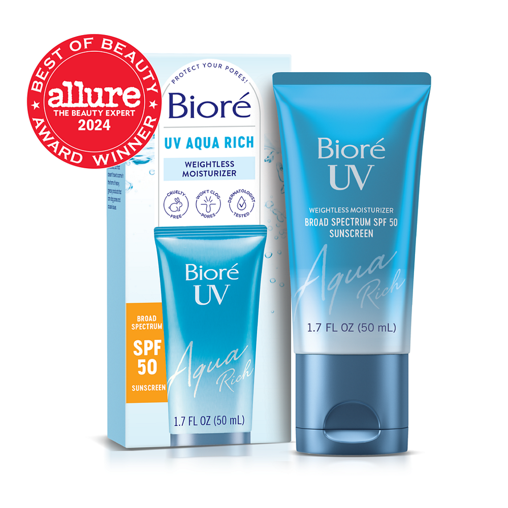 Biore UV SPF 50 with Allure Best of Beauty Award Seal