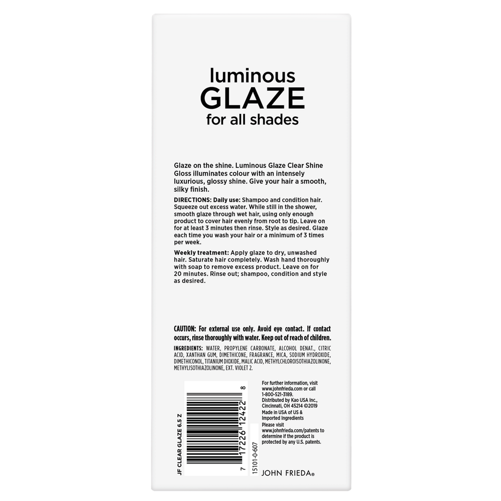 Luminous Glaze for All Shades Clear Shine Gloss back of pack