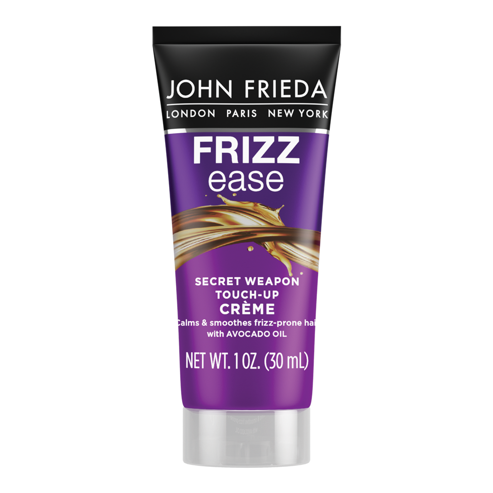 Trial-Size 1 OZ of Frizz Ease Secret Weapon Touch-Up Creme.
