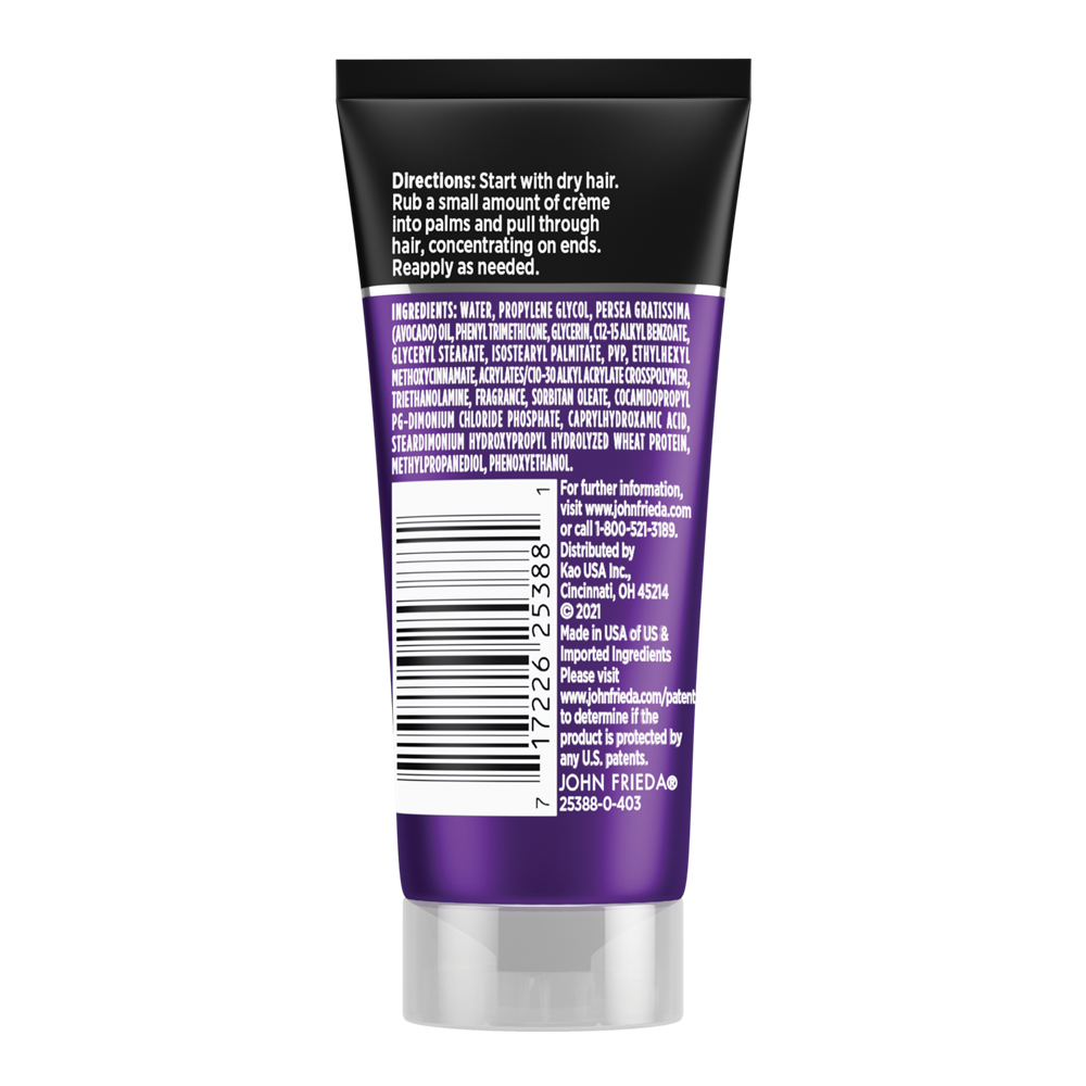 Back of Pack 1OZ - Frizz Ease Secret Weapon Touch-Up Creme.