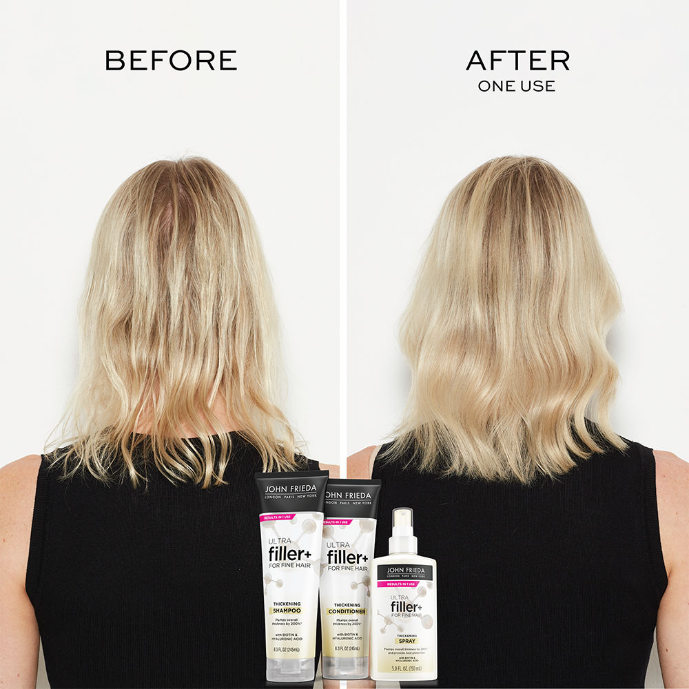 Perfect Match Fiber Hair Thickener in Action 