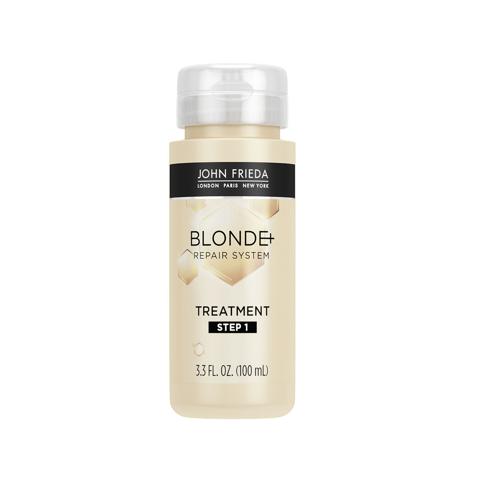 Step 1: Blonde+ Repair System Pre-Shampoo Treatment.
