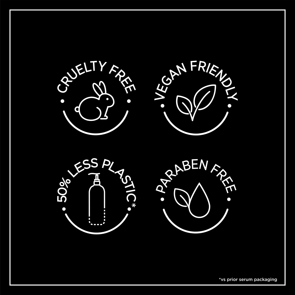 Cruelty free. Vegan friendly. 50% less plastic. Paraben free.
