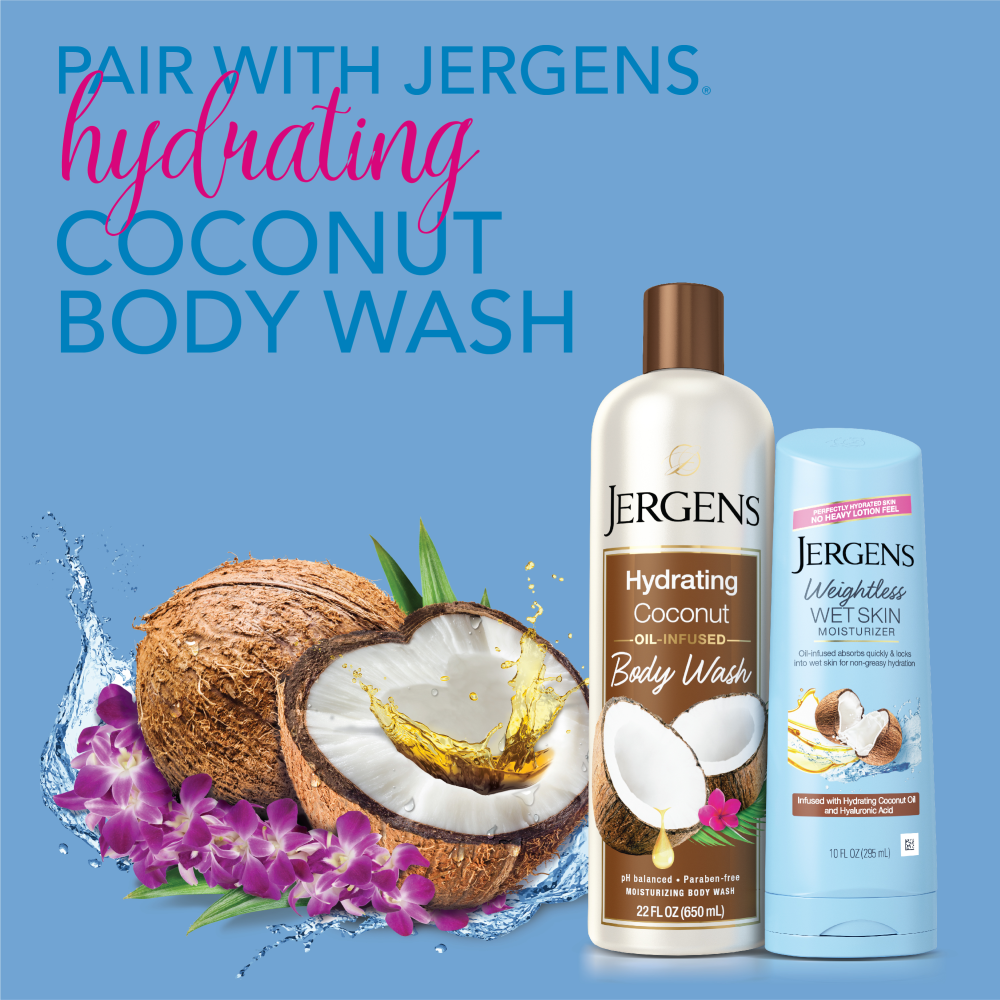 Pair with Jergens hydrating coconut body wash