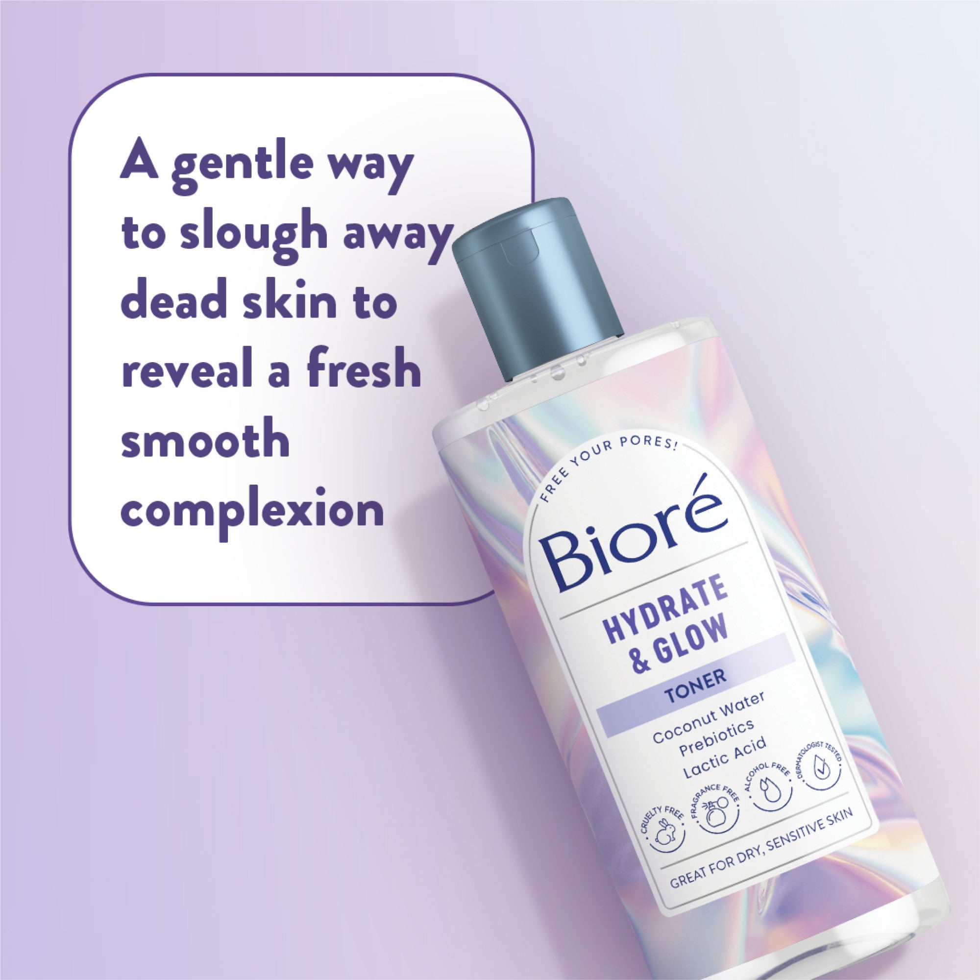 A gentle way to slough away dead skin to reveal a fresh smooth complexion.