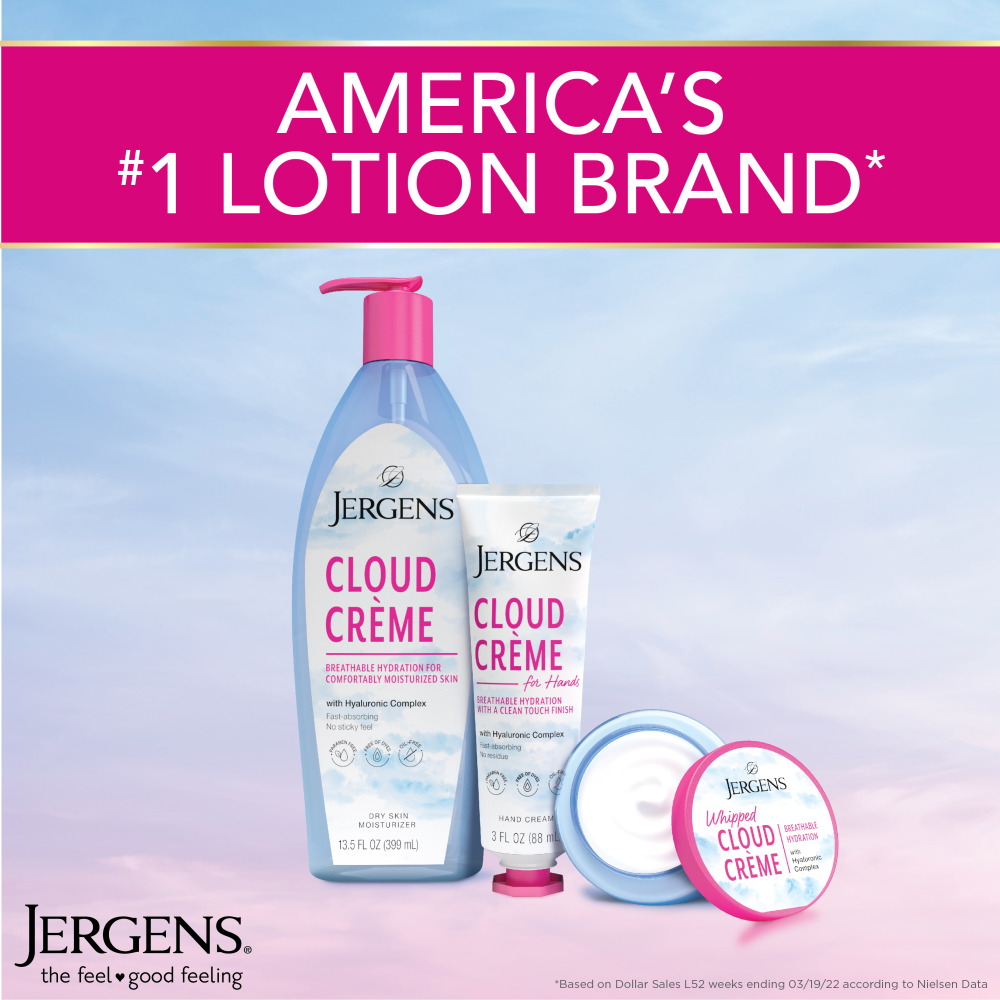 America's #1 lotion brand* Based on Dollar Sales L52 weeks ending 03/19/22 according to Nielsen Data
