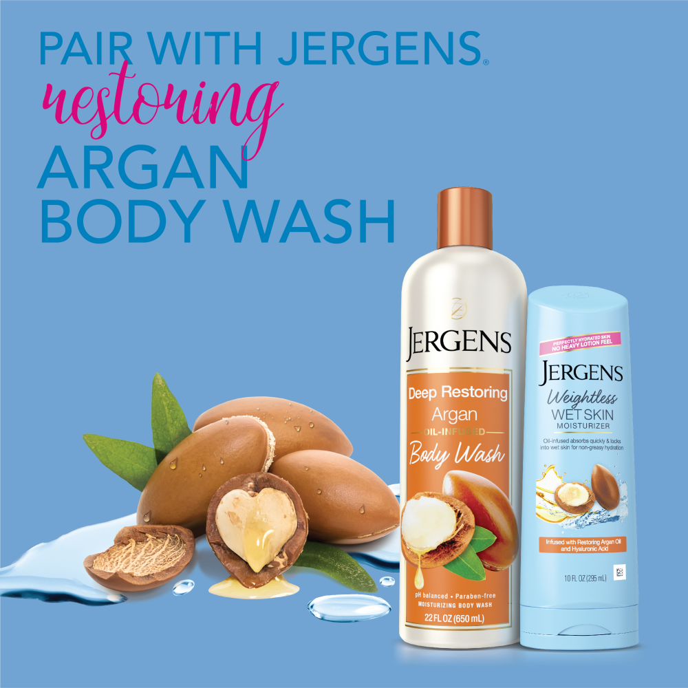 Pair with Jergens restoring argan body wash