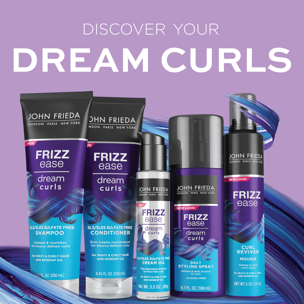 Discover your Dream Curls with the Frizz Ease Dream Curls Collection.