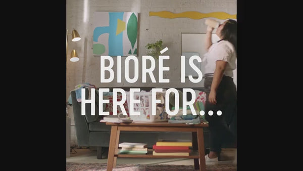 biore is here for the unexpected video call thanks to pore strips. you just cleaned out a week of blackheads and buildup in 10 minutes. now you've got clean pores to go full camera mode.